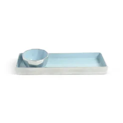 Julia Knight Astra 14" Rectangle Tray Glacial Blue Flash Sale