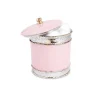 Julia Knight Cascade 5.5" Covered Canister Pink Lace Online
