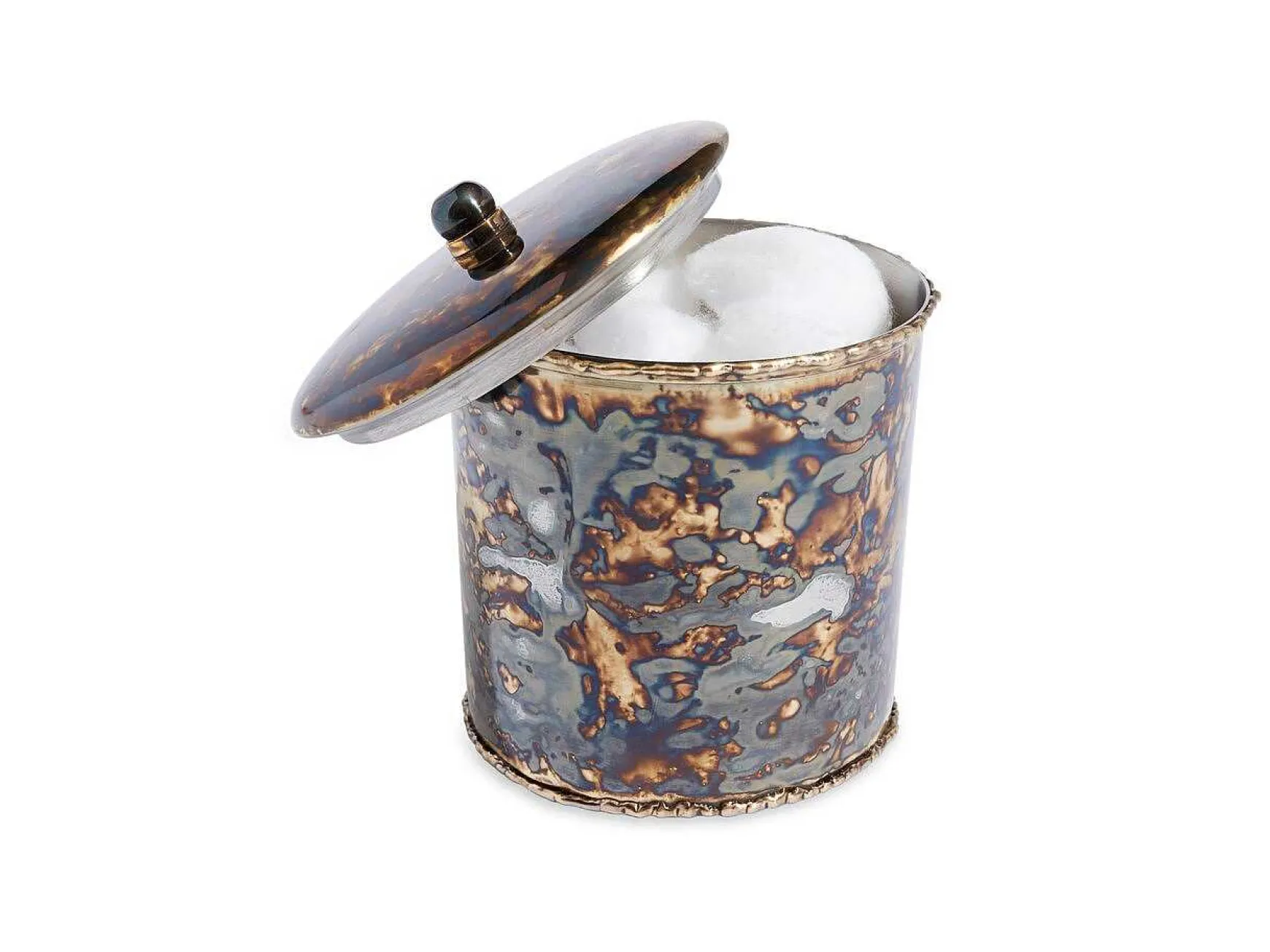 Julia Knight Cascade 5.5" Covered Canister Rainbow Bronze Discount