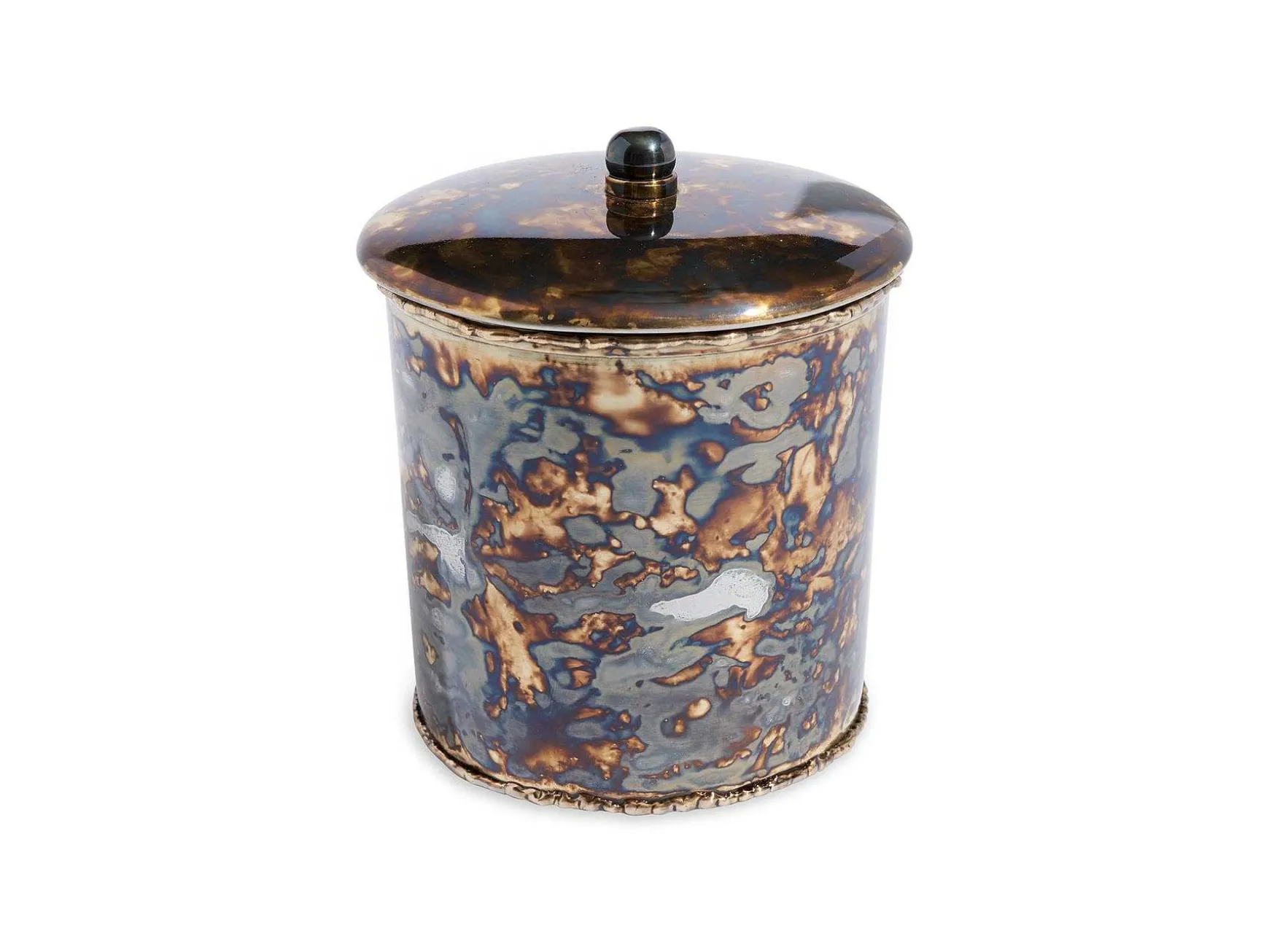 Julia Knight Cascade 5.5" Covered Canister Rainbow Bronze Discount