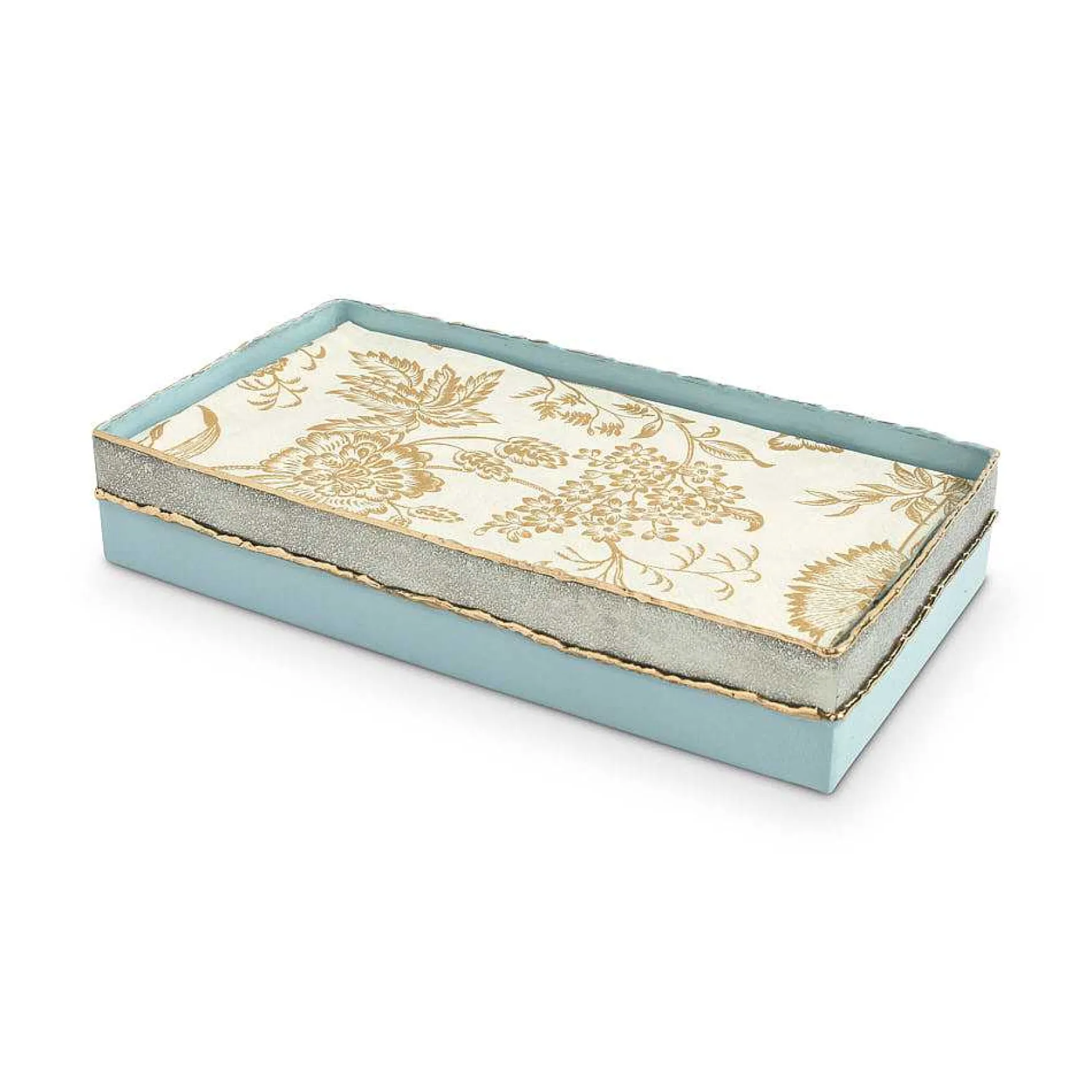 Julia Knight Cascade 9" Guest Towel Tray Glacial Blue Outlet