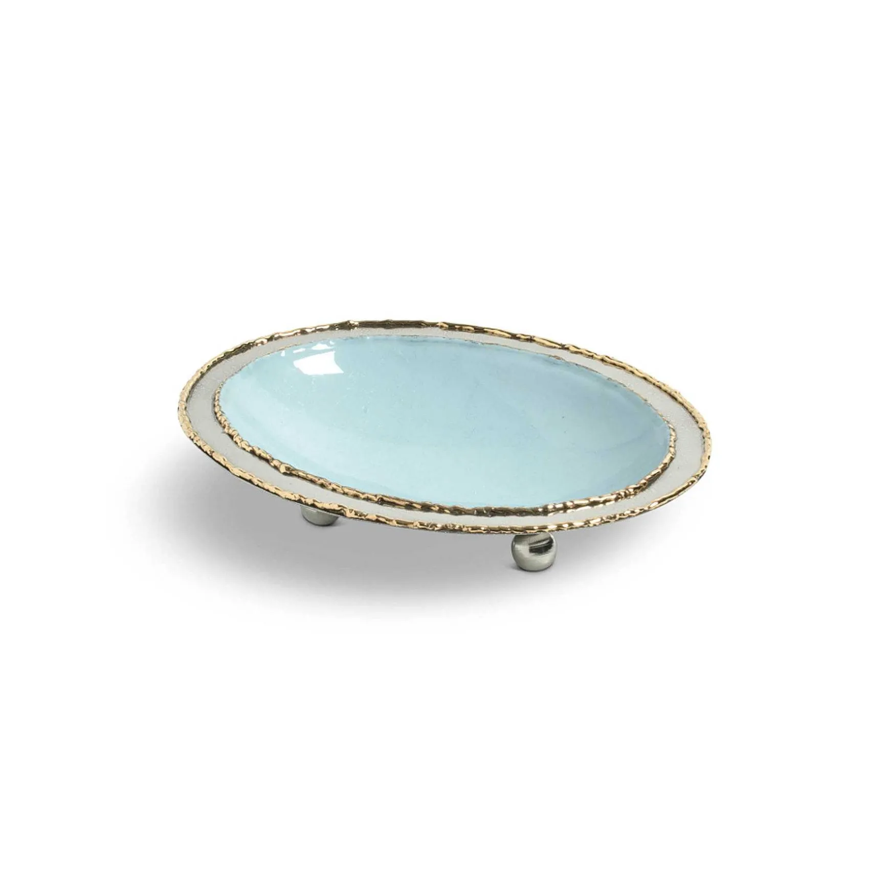 Julia Knight Cascade 6" Soap Dish Glacial Blue Hot