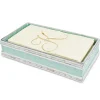 Julia Knight Classic 9" Guest Towel Tray Aqua Store