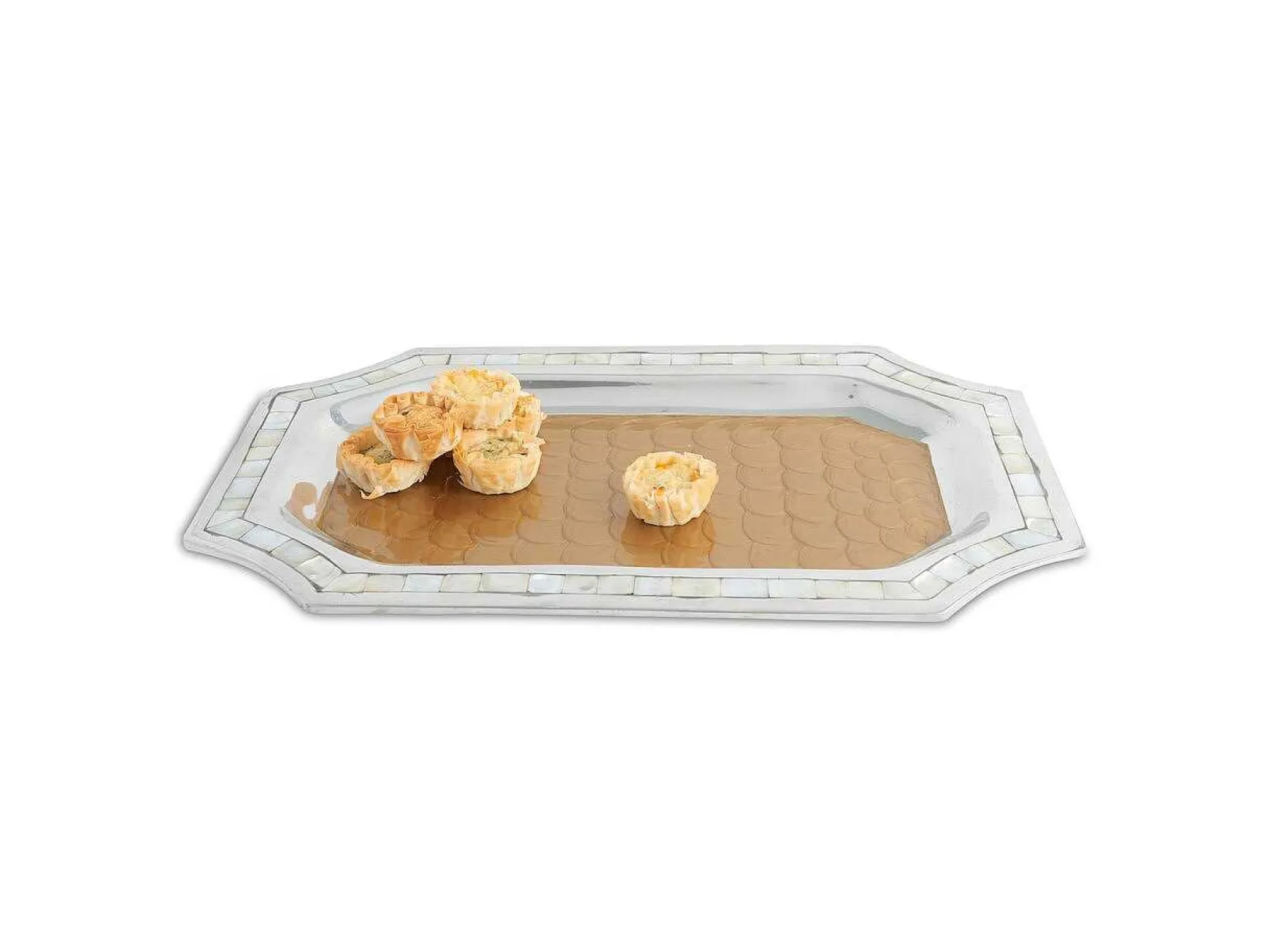 Julia Knight Classic 16" Octagonal Tray Toffee Cheap
