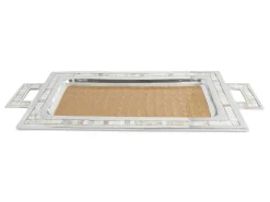 Julia Knight Classic 25" Rectangular Tray W/Handles Toffee Store