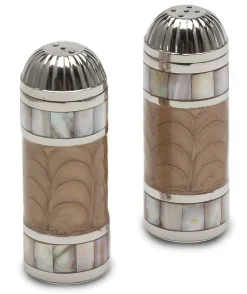 Julia Knight Classic 3.5" Salt & Pepper Set Toffee Flash Sale