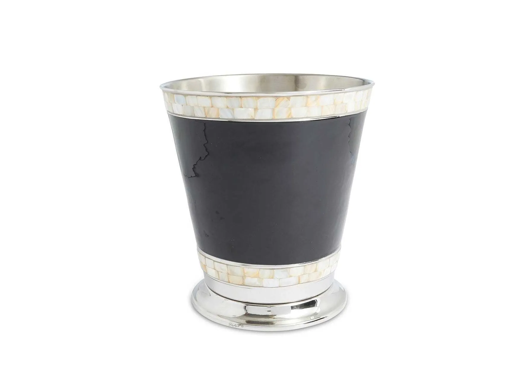 Julia Knight Classic 9.75" Waste Basket Caviar Shop