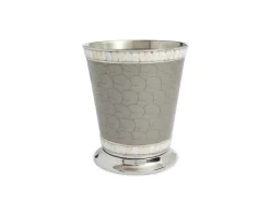 Julia Knight Classic 9.75" Waste Basket Platinum Hot