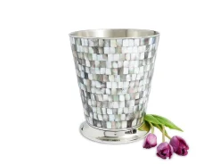 Julia Knight Classic 9.75" Waste Basket Tahitian Pearl Flash Sale