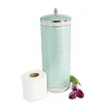 Julia Knight Classic Toilet Tissue Covered Holder Aqua Hot