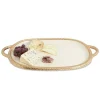 Julia Knight Florentine 22.5" Handled Tray Gold Snow Discount