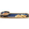 Julia Knight Florentine 16" Rectangular Tray Gold Sapphire Clearance
