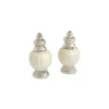 Julia Knight Peony 4" Salt & Pepper Set Snow Best Sale