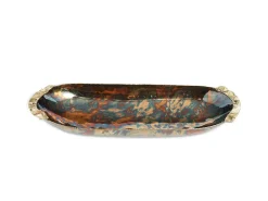 Julia Knight Sierra 18" Oval Bowl Rainbow Bronze Discount