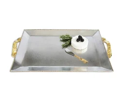 Julia Knight Sierra 20" Rectangular Tray Frosted Cheap