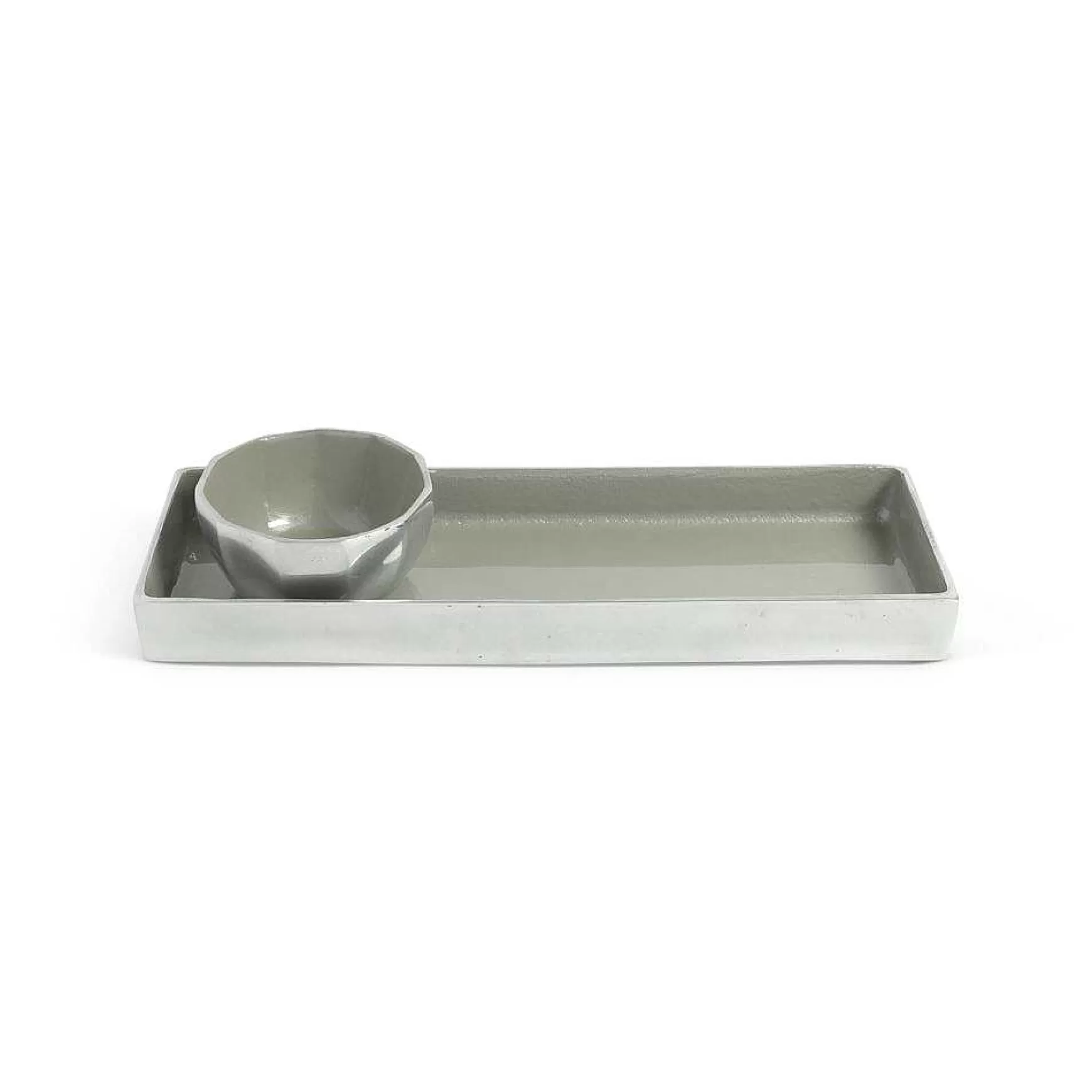 Julia Knight Astra 14" Rectangle Tray Platinum Hot
