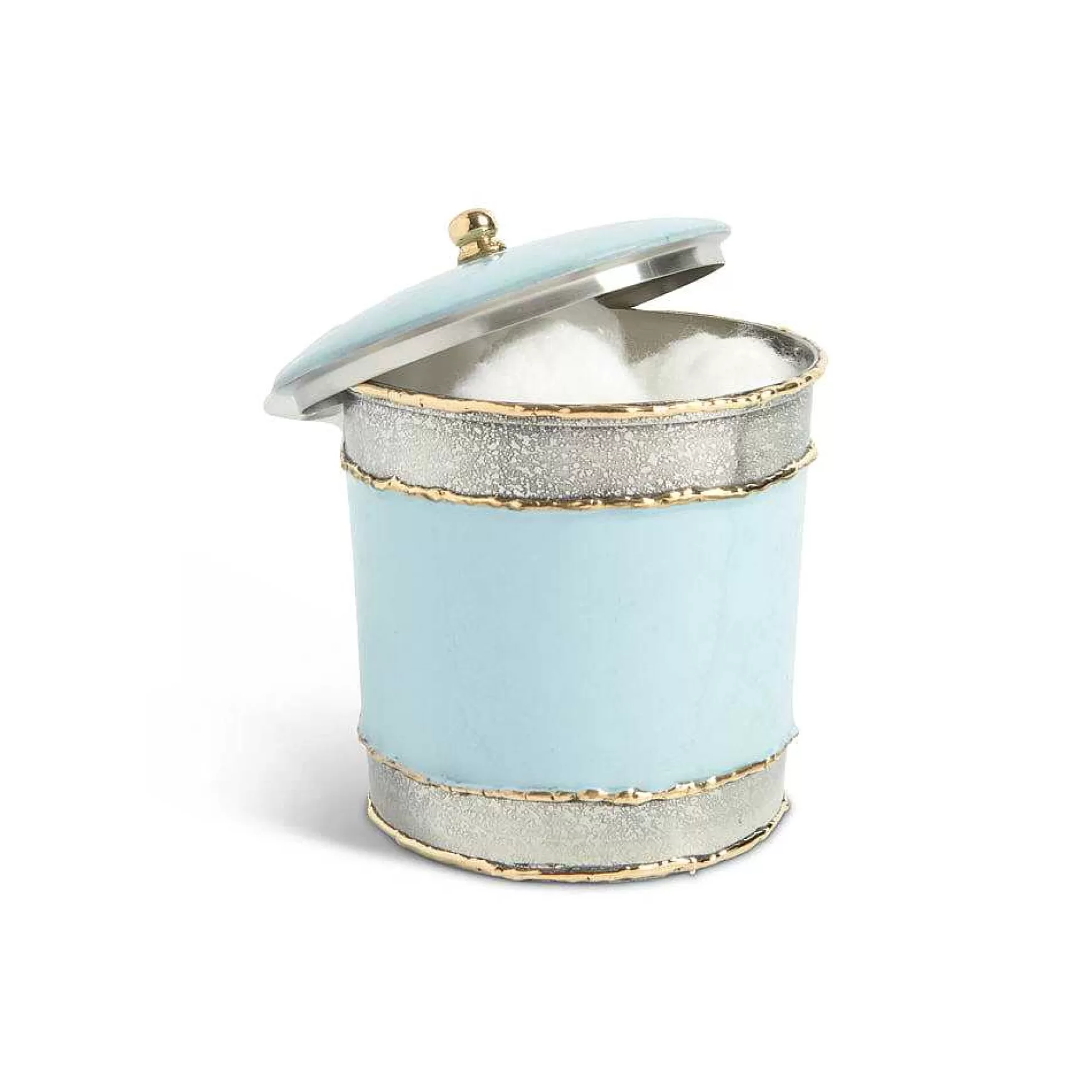 Julia Knight Cascade 5.5" Covered Canister Glacial Blue Online