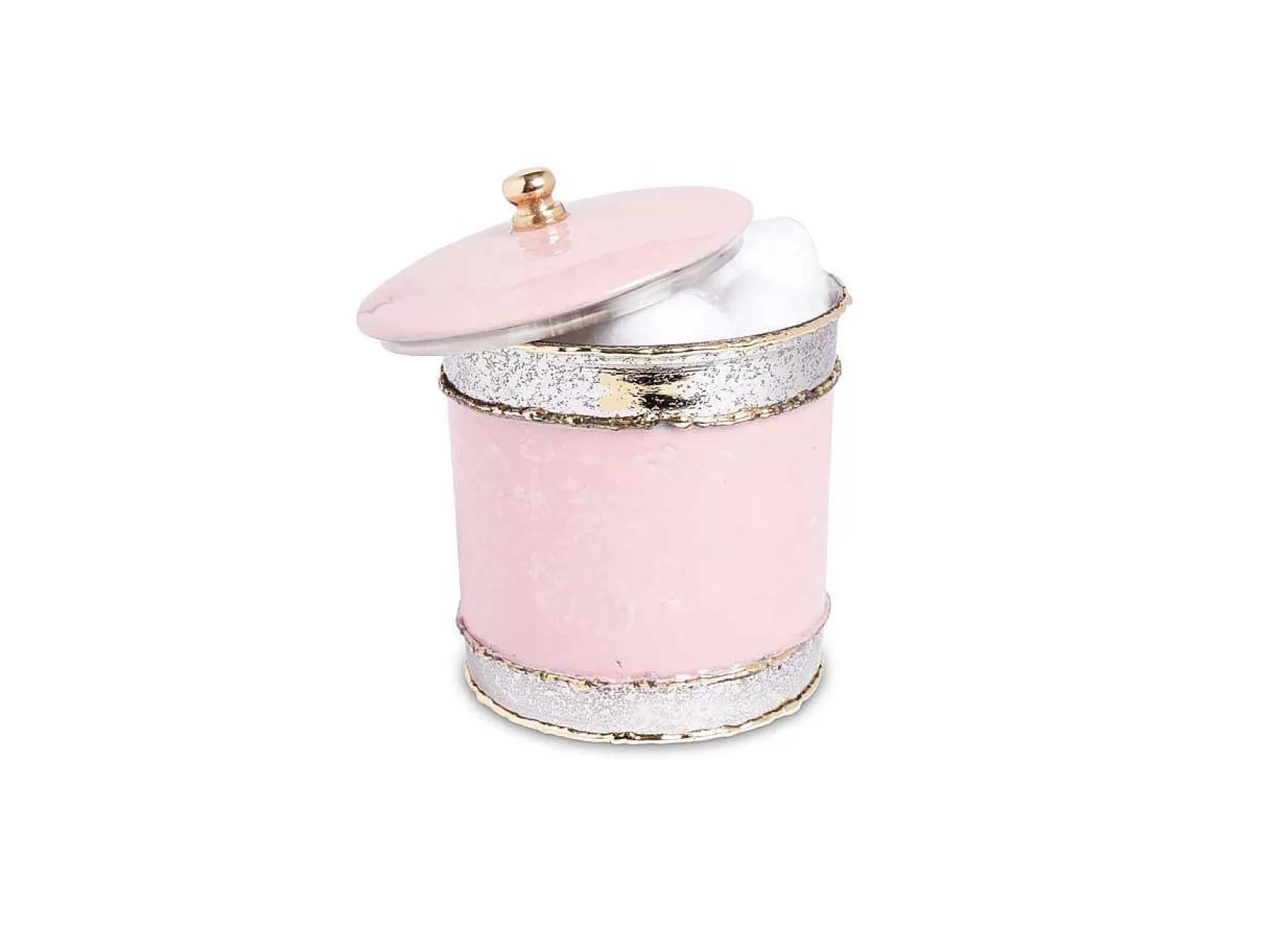 Julia Knight Cascade 5.5" Covered Canister Pink Lace Online