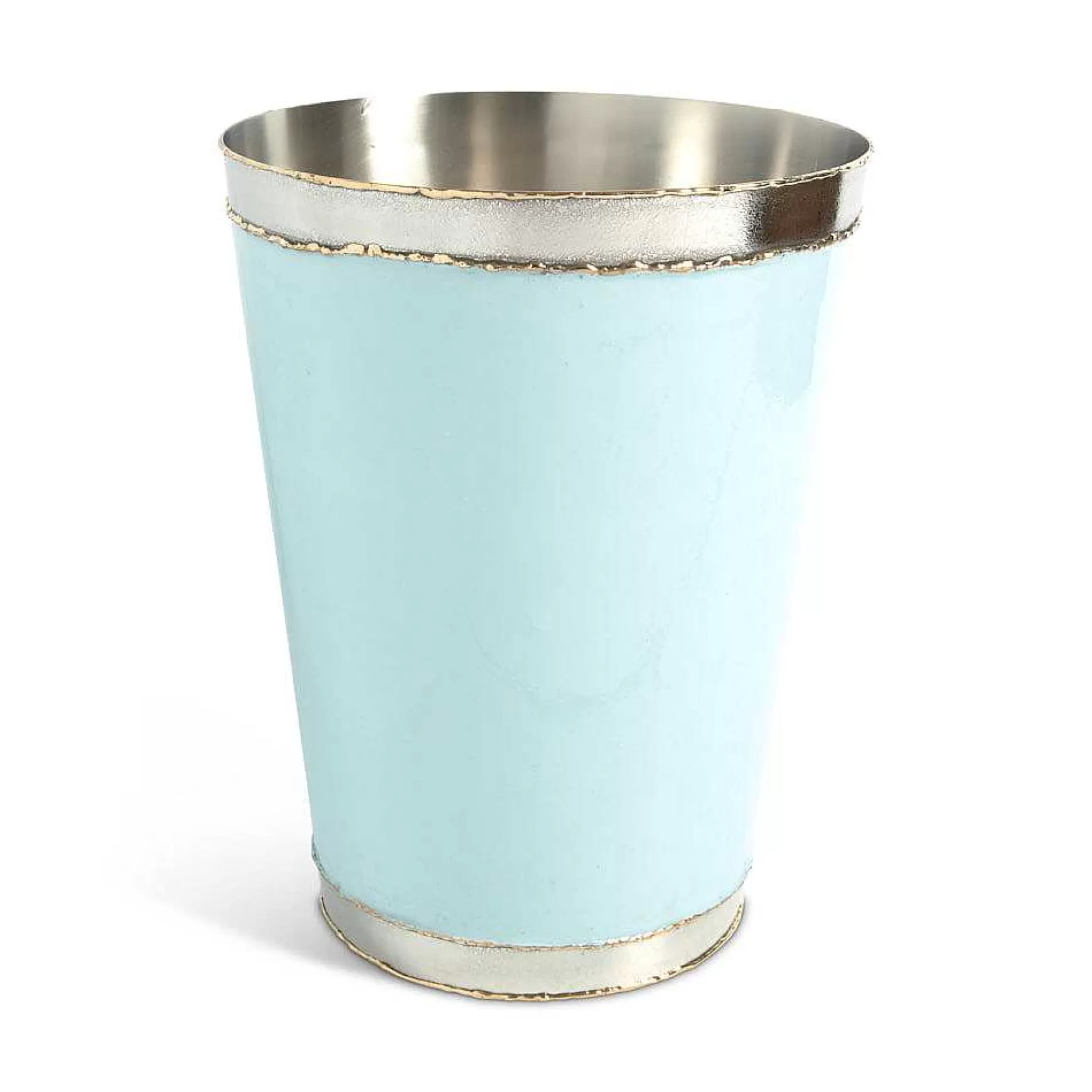 Julia Knight Cascade 11" Waste Basket Glacial Blue Cheap