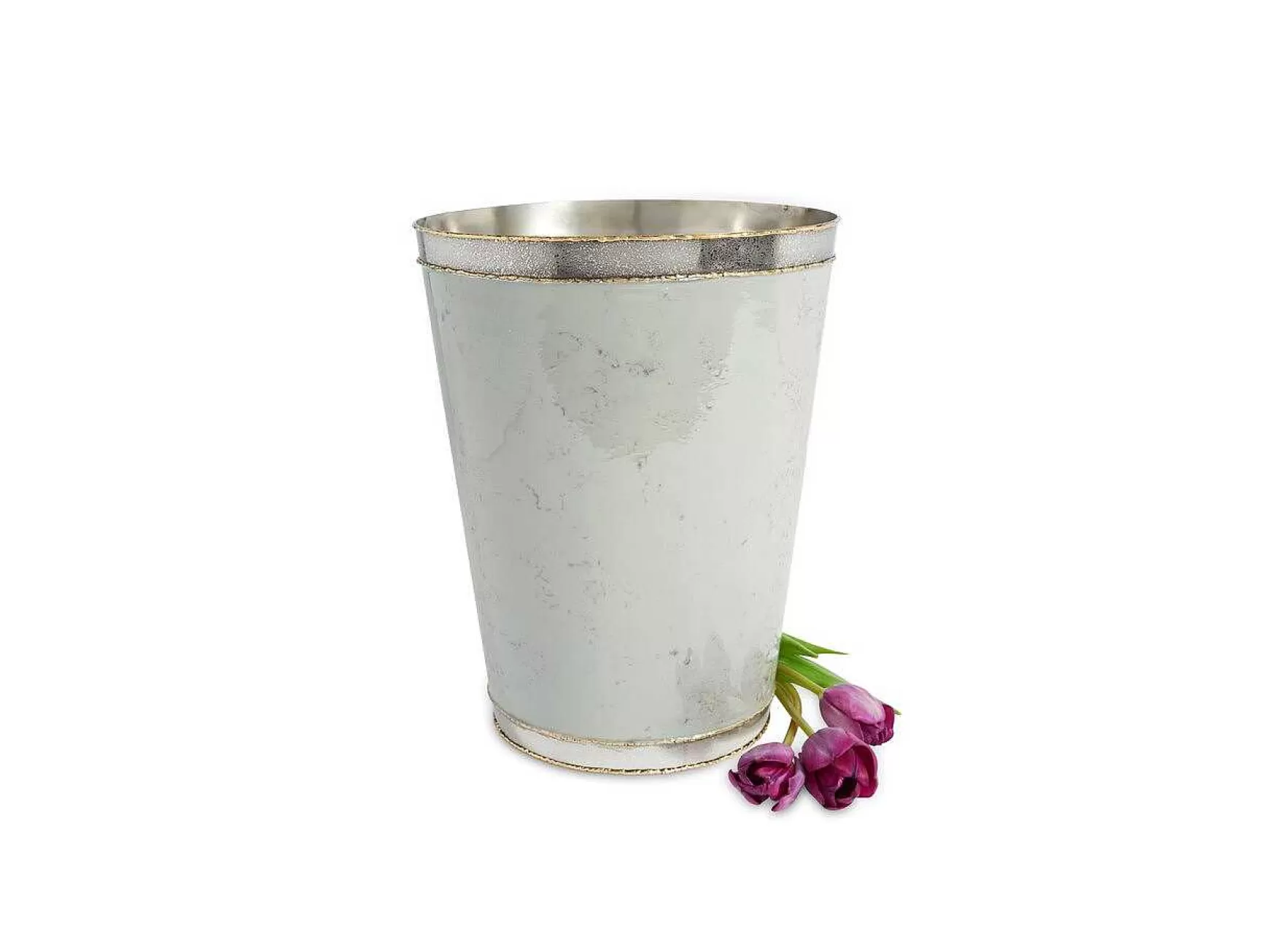 Julia Knight Cascade 11" Waste Basket Mist Discount