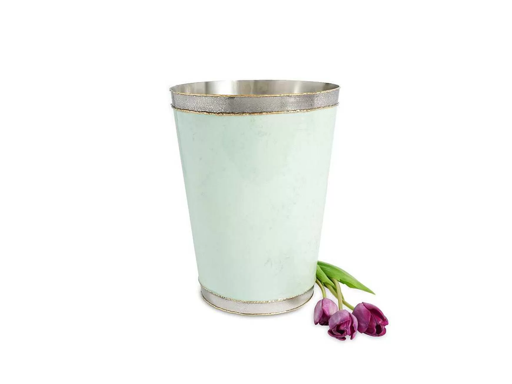 Julia Knight Cascade 11" Waste Basket Surf Cheap