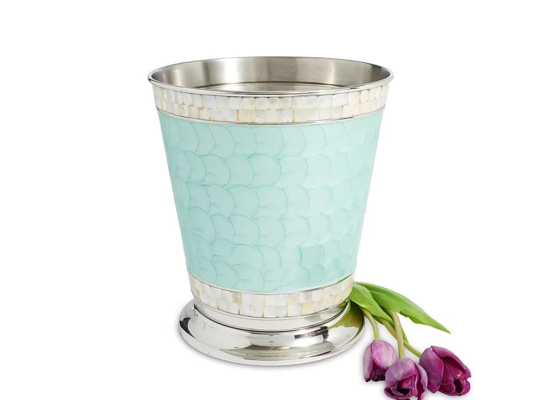 Julia Knight Classic 9.75" Waste Basket Aqua Online